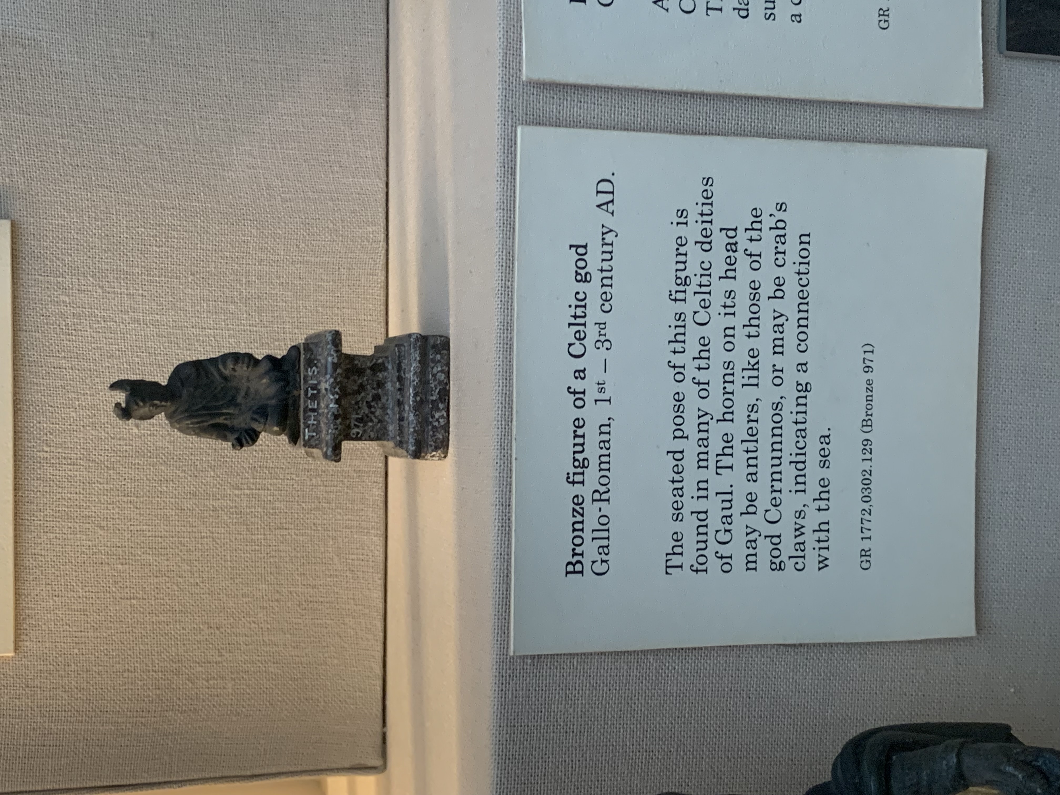 Bronze figure of a Celtic god